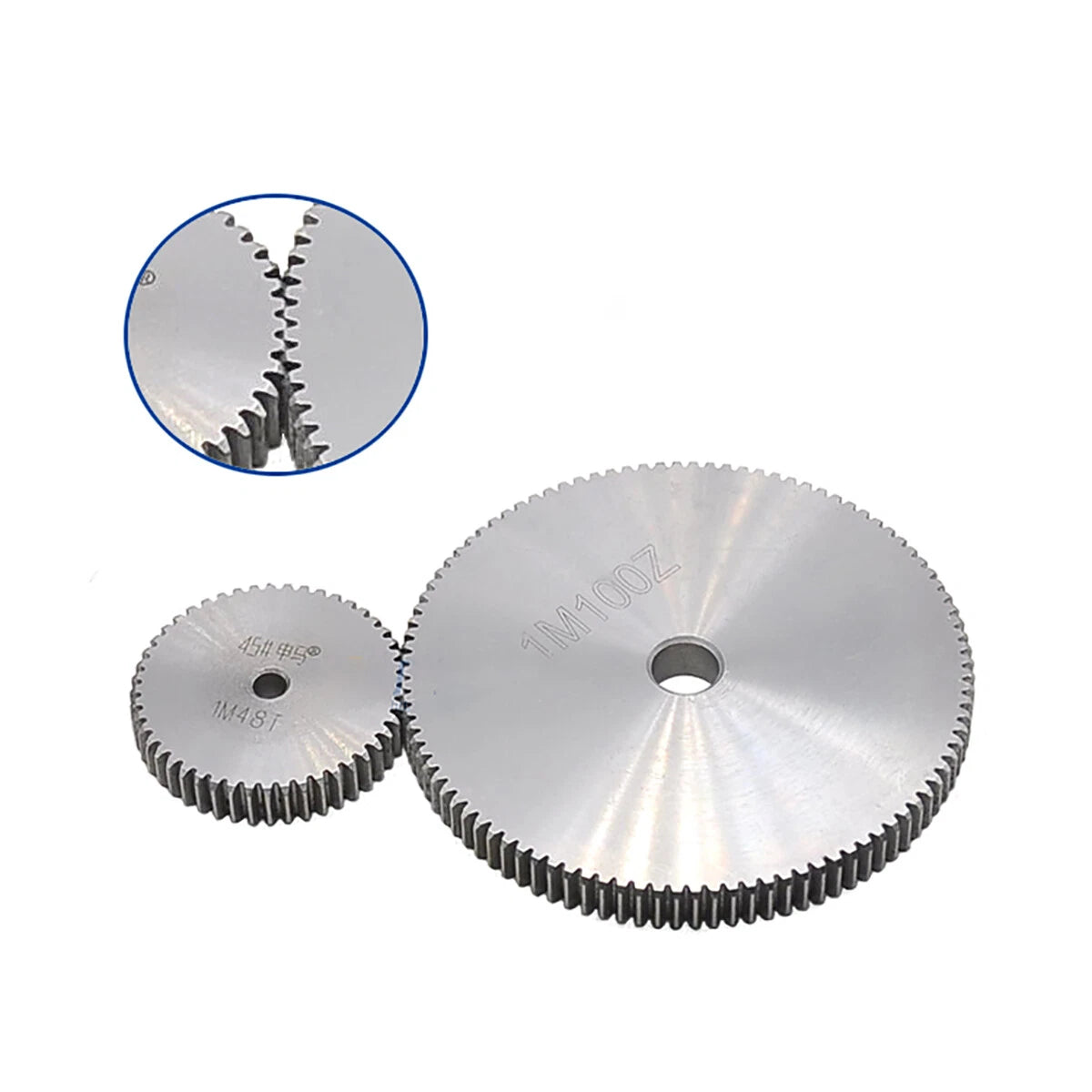 1 Mod Spur Gear 10T - 150T Tooth pitch 3.14mm 45# Steel Metal Gear for Motor