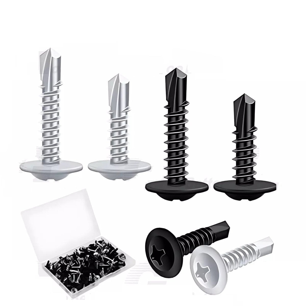 120pcs 8 Phillips Wafer Head Screws Kit for Metal - HomeDIYer