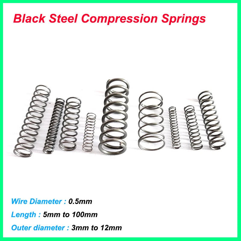 Compression Springs Material Spring Steel Wire Dia 0.5mm Pressure Spring DIY