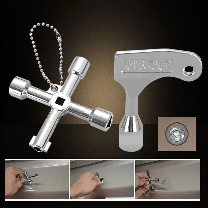 Key Wrench Square Triangle Plumber for Electric Cabinet Elevator Emergency Lift