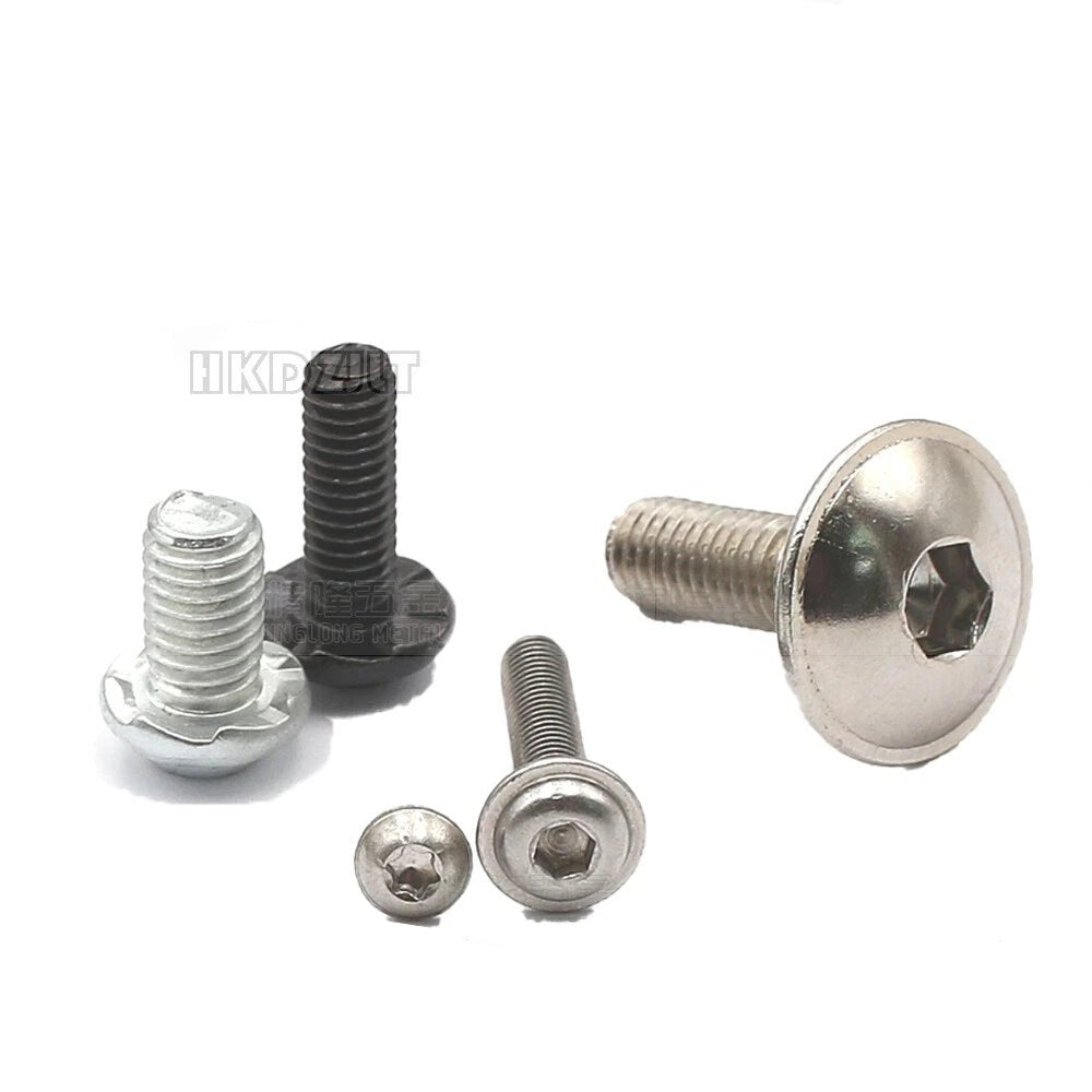 Flanged Button Head Screws M2–M5 — Allen & Torx, Stainless or Carbon Steel - HomeDIYer