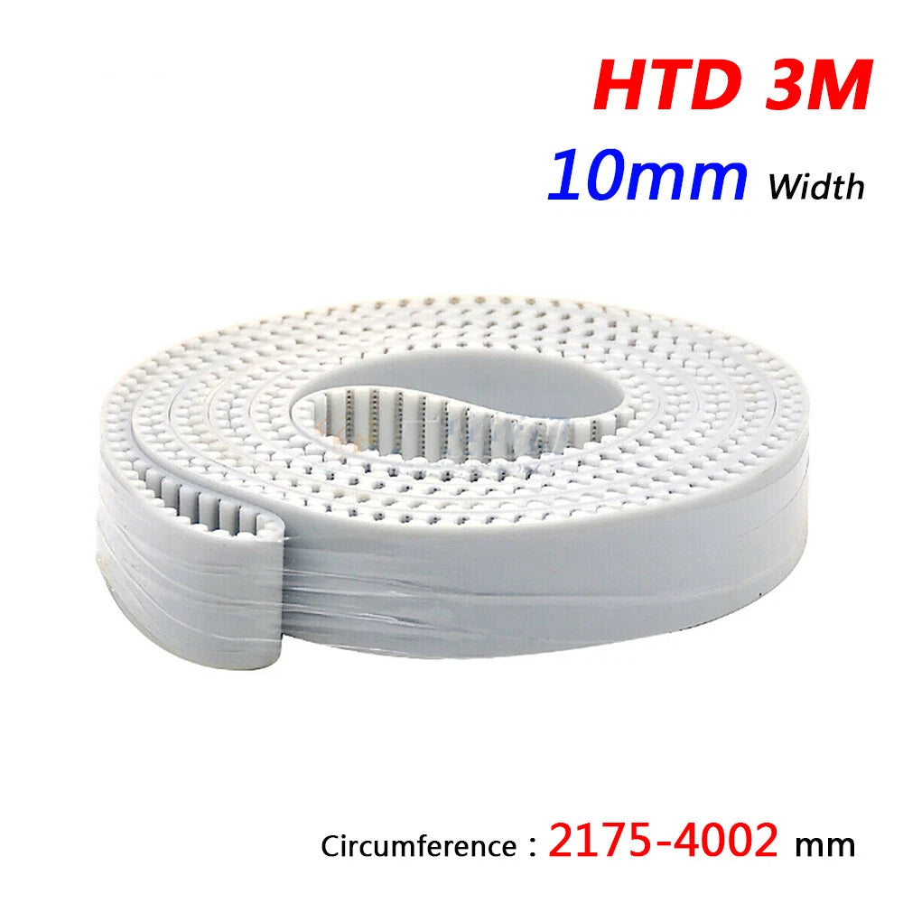 HTD 3M Timing Belt 10mm Wide Closed Loop — 2175mm to 4002mm for 3D Printer & CNC