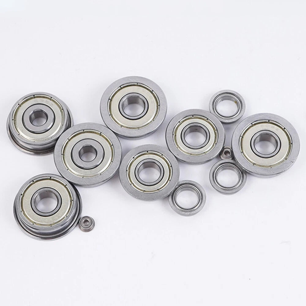 Mini Metal Shielded Flanged Ball Bearings - Model Complete Inner Diameter 2-50mm