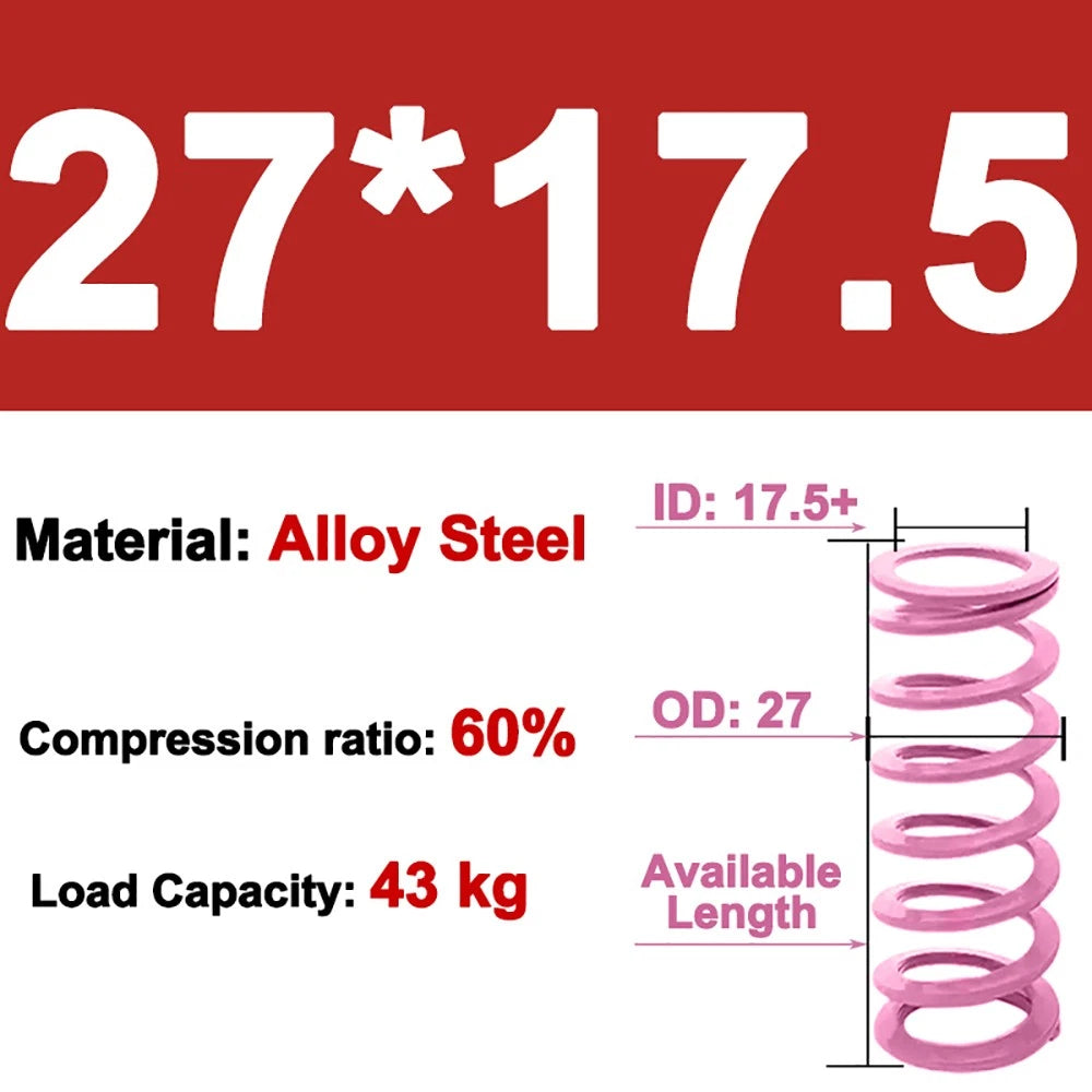 Heavy-duty Compression Mold Springs, OD 6-30mm, ID 3-20mm,Lengths Up To 200mm