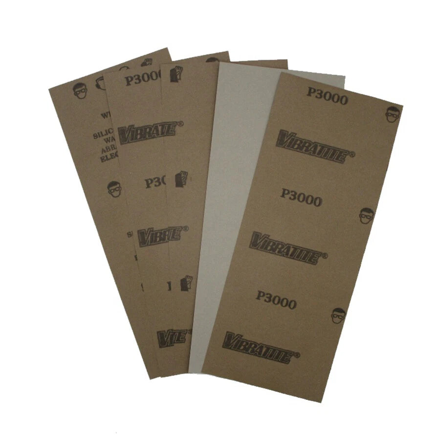 93x230mm Silicon Carbide Wet & Dry Sandpaper — P60 to P10000 Grit Waterproof Paper Sheets for Metal Wood Auto