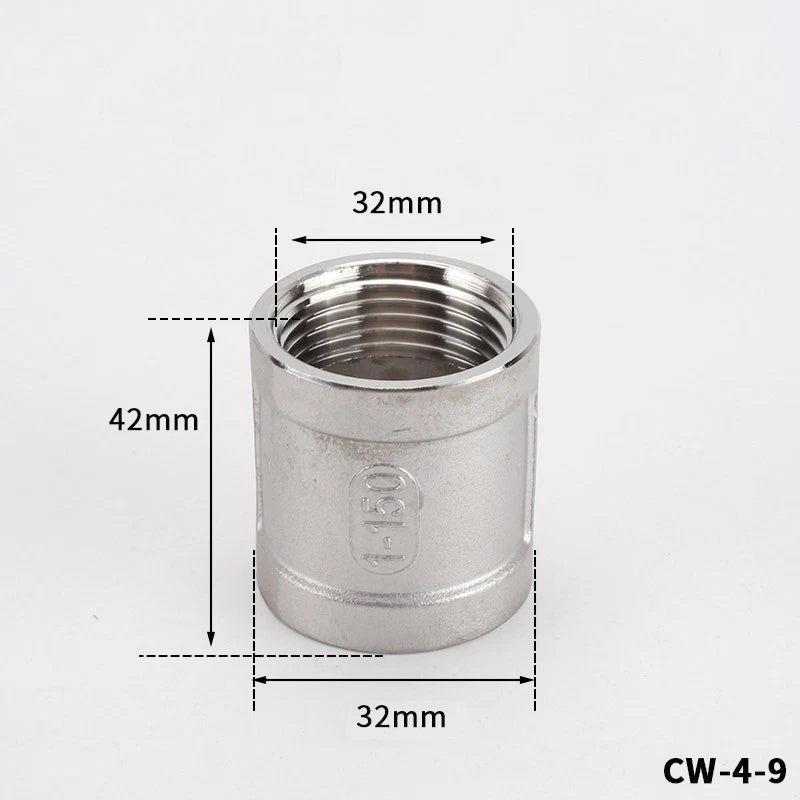 BSP Male Female Thread Connector – Stainless Steel Pipe Fittings (1/2" to 1")