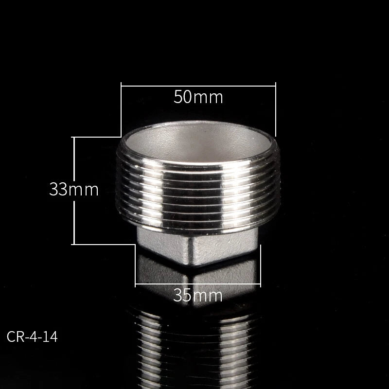 304 Stainless Steel BSP Pipe Plug & Cap Fittings — Male Plugs & Female Blanking Caps