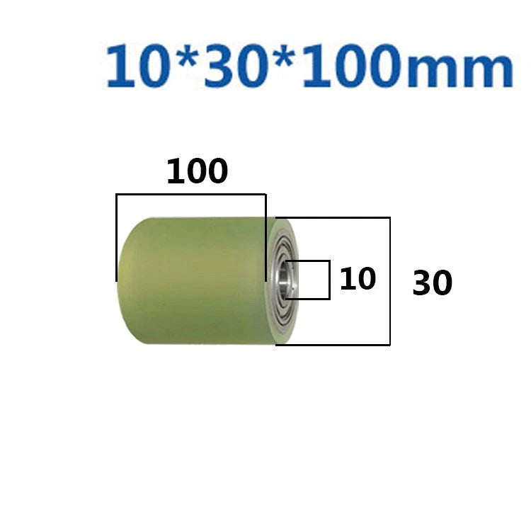 Ø10mm Polyurethane Ball Bearing Rubber Coated Bearings Pulley Guide Wheel Molded