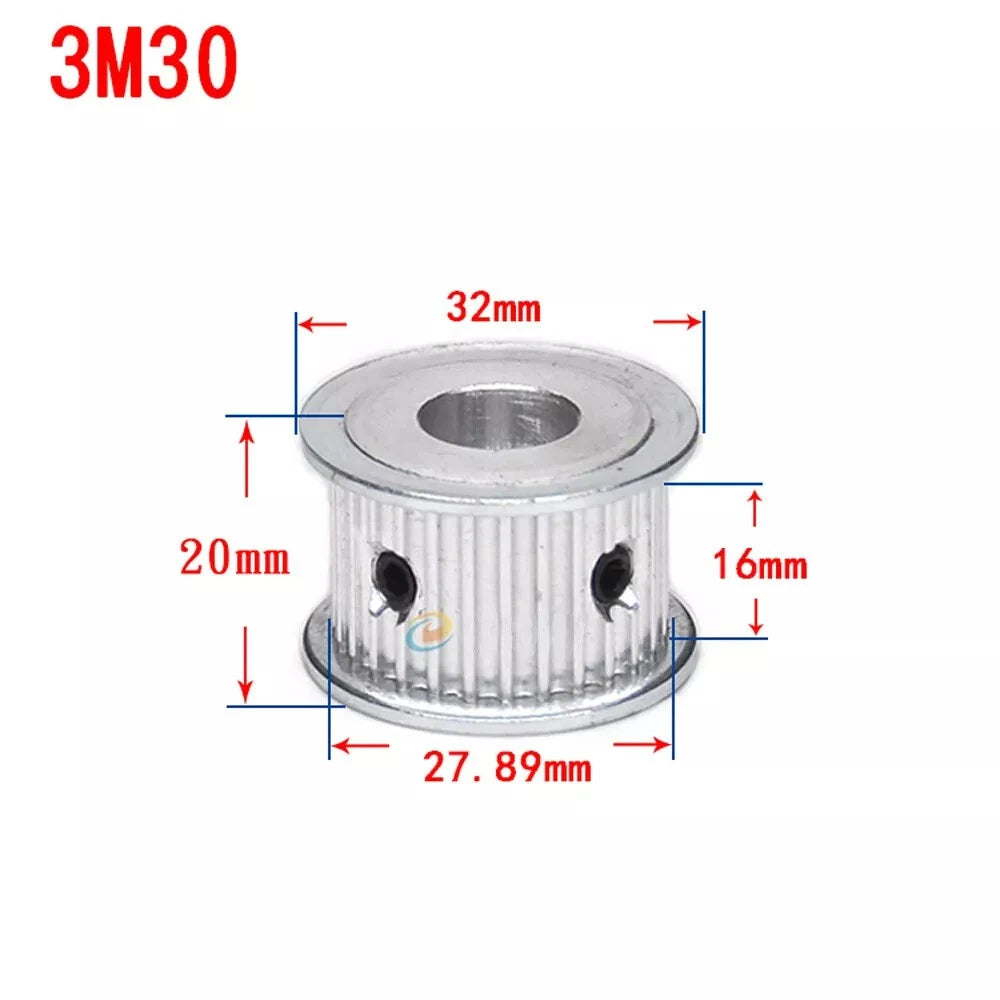 HTD 3M Timing Belt Pulley, for 15mm Wide, Bore 4-25mm, 12-120T, CNC, 3D Printer