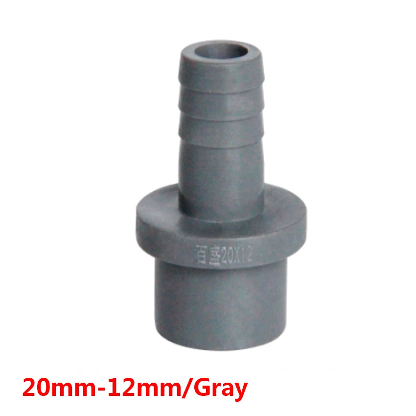 PVC Plastic Pipe Fittings Adapter Connector 20 25mm Sleeve x Hose Nozzle 5-20mm