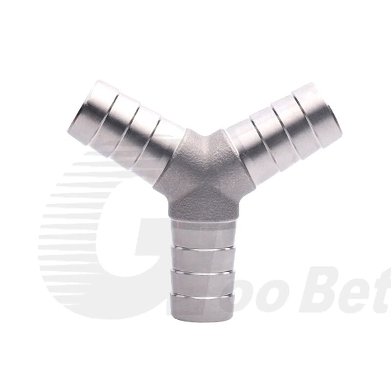 Stainless Steel Barbed Hose Connector — T-Piece & Y-Piece, 6mm–25mm