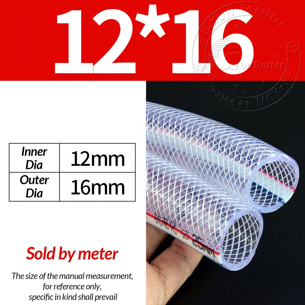 PVC Flexible Braided Tubing — Fish Pond, Hydroponics & Garden Water Hose