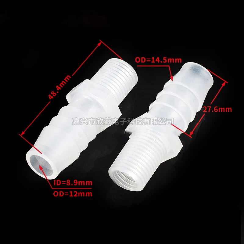 Plastic Hose Pipe Connector Reducing Fitting Plastic Barbed Fuel Water Vacuum