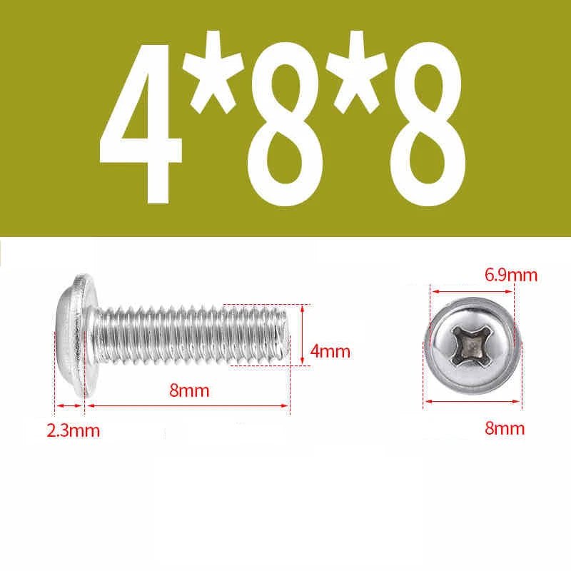 Phillips Flanged Pan Head Machine Screws 316 Stainless Steel M3 M4 M5 M6 - HomeDIYer