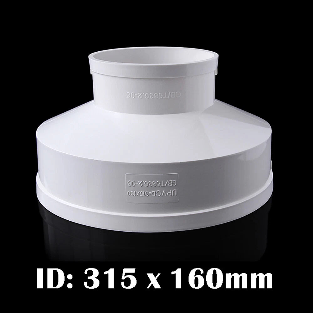 PVC Reducer Fittings Water Pipe Fittings 75 x 50mm~315 x 200mm Adapter Connector