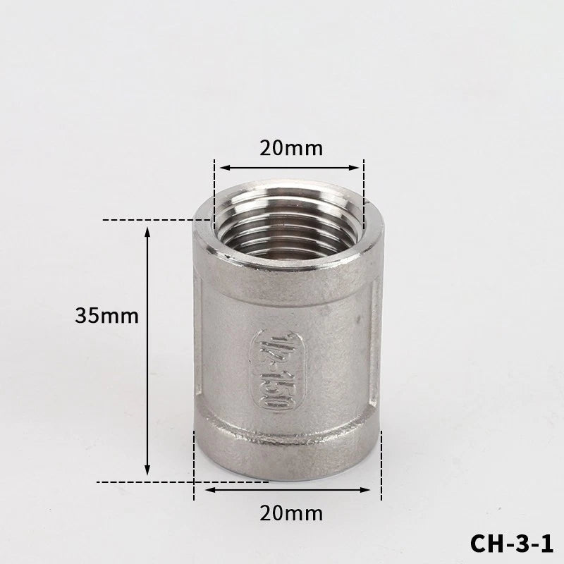 BSP Male Female Thread Connector – Stainless Steel Pipe Fittings (1/2" to 1")