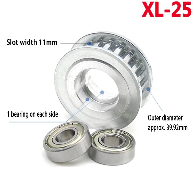 XL Idler Timing Pulley Double Side Bearing Timing Belt For Width 11mm - 16mm
