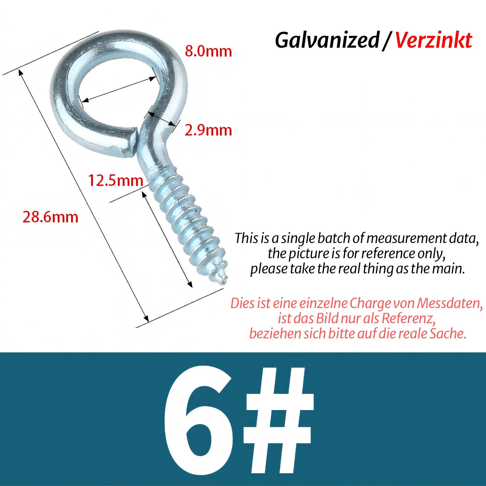 Screw-In Eye Hooks & Open Hooks — Nickel, Zinc & 304 Stainless, 16–106mm, All Sizes