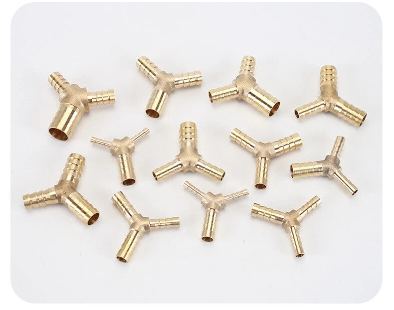 Brass Reducing Hose Fittings – Straight, L, T & Y Connectors for Gas & Air Tube