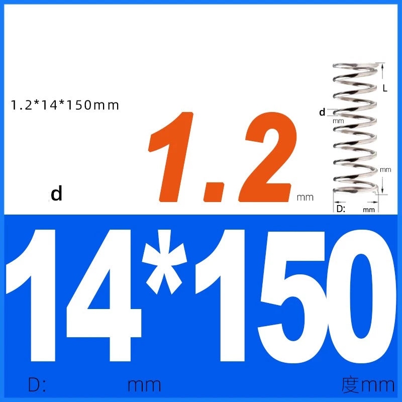 Compression Spring 1.2mm Wire Dia 14mm - 20mm OD Small Pressure Springs