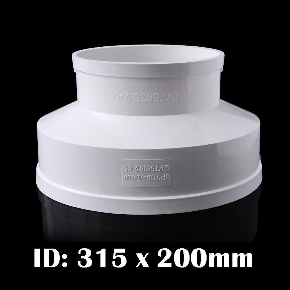 PVC Reducer Fittings Water Pipe Fittings 75 x 50mm~315 x 200mm Adapter Connector