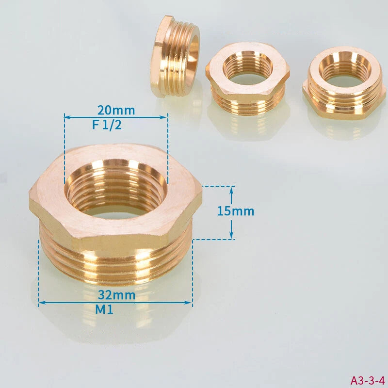 Brass BSP Pipe Fittings – 1" Male Female Thread Connectors, Elbows, Reducers & More