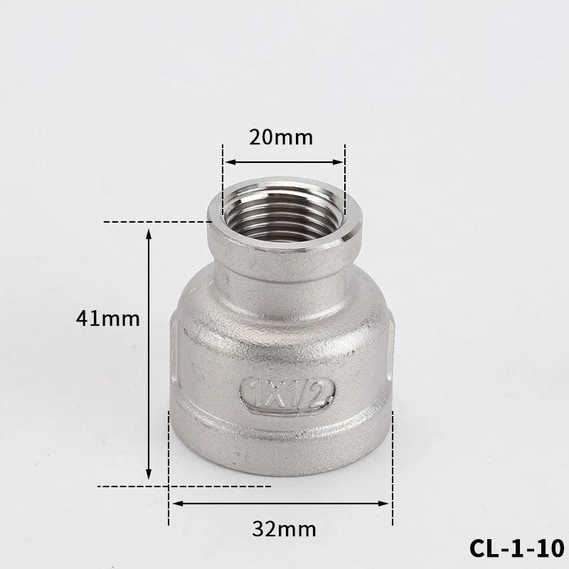 BSP Male Female Thread Connector – Stainless Steel Pipe Fittings (1/2" to 1")