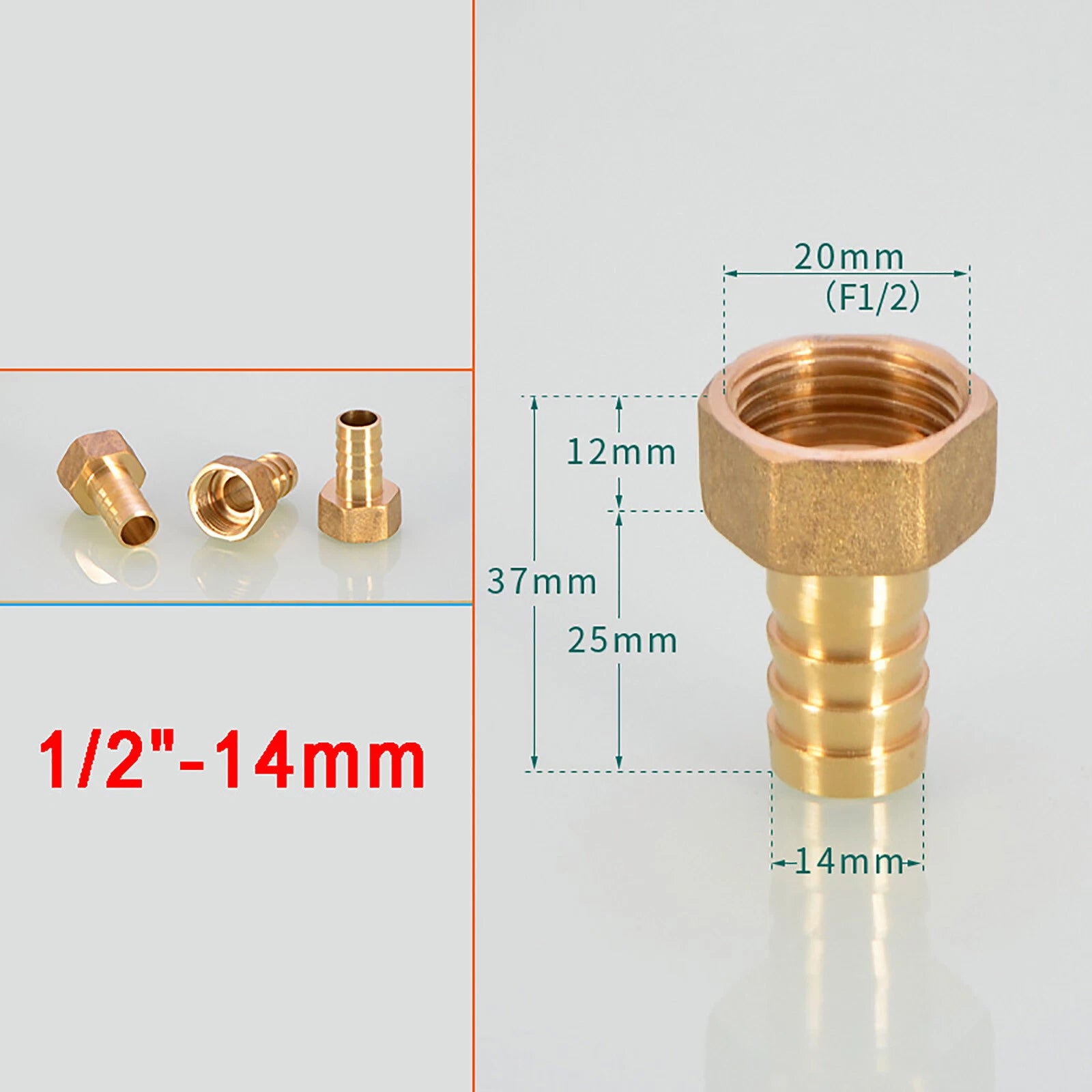 Brass Female BSP Blanking Cap Stop End Pipe Fittings — 1/8" to 1" Hex & Octagonal