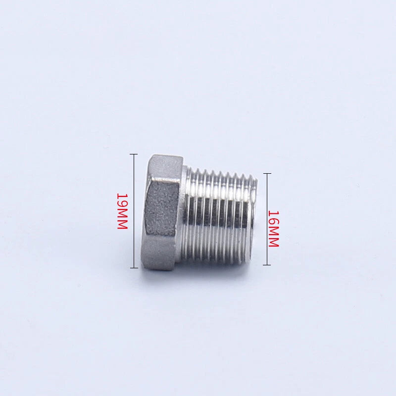 BSP Male Stainless Steel Countersunk End Plug — Internal Hex, 1/4" to 2"