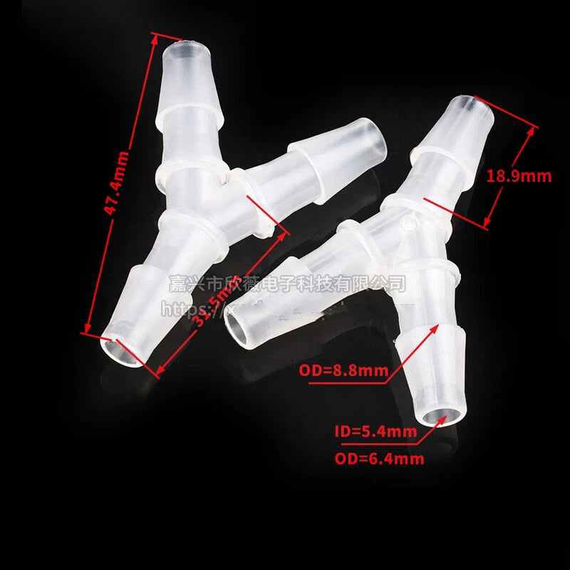 Plastic Hose Pipe Connector Reducing Fitting Plastic Barbed Fuel Water Vacuum