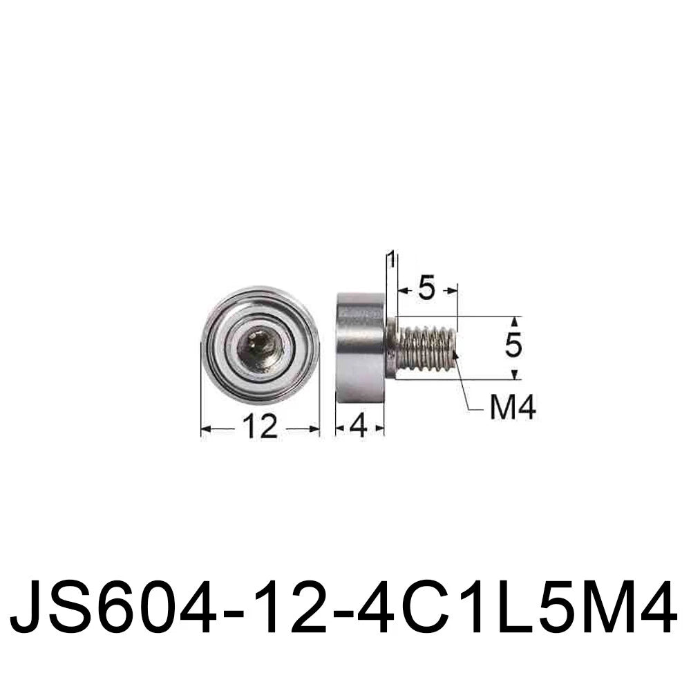 NTBG 7-52mm Metal Ball Bearing Pulley Flat Roller Guiding Wheel M3-M10 Threaded