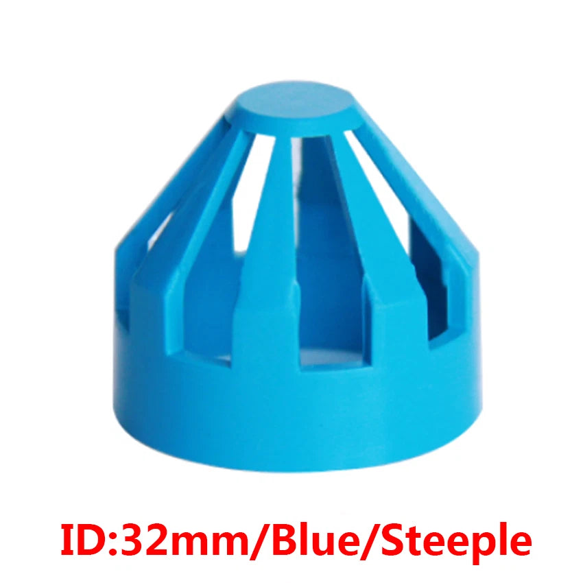 PVC Water Filter Net Cap Pipe Fittings ID 32mm-110mm for Aquarium Fish Tank DIY