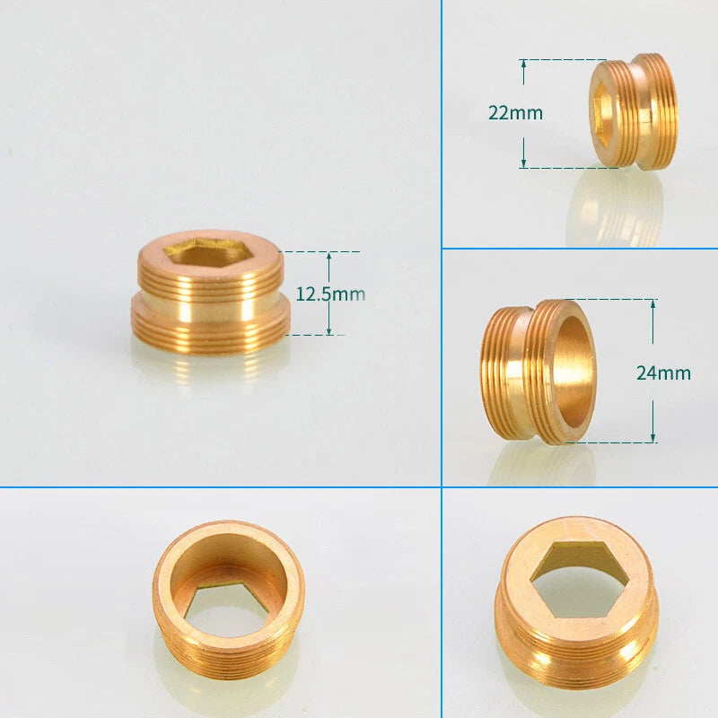 BSP Thread Male to Female Tap Connector Adapter — Kitchen & Garden Hose Fitting