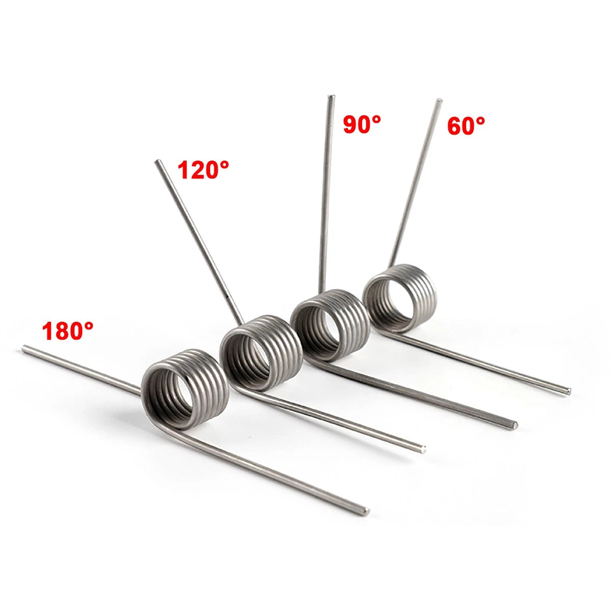 304Stainless Steel Small Torsion Spring 0.8mm Torsional Spring Gear Lever Spring