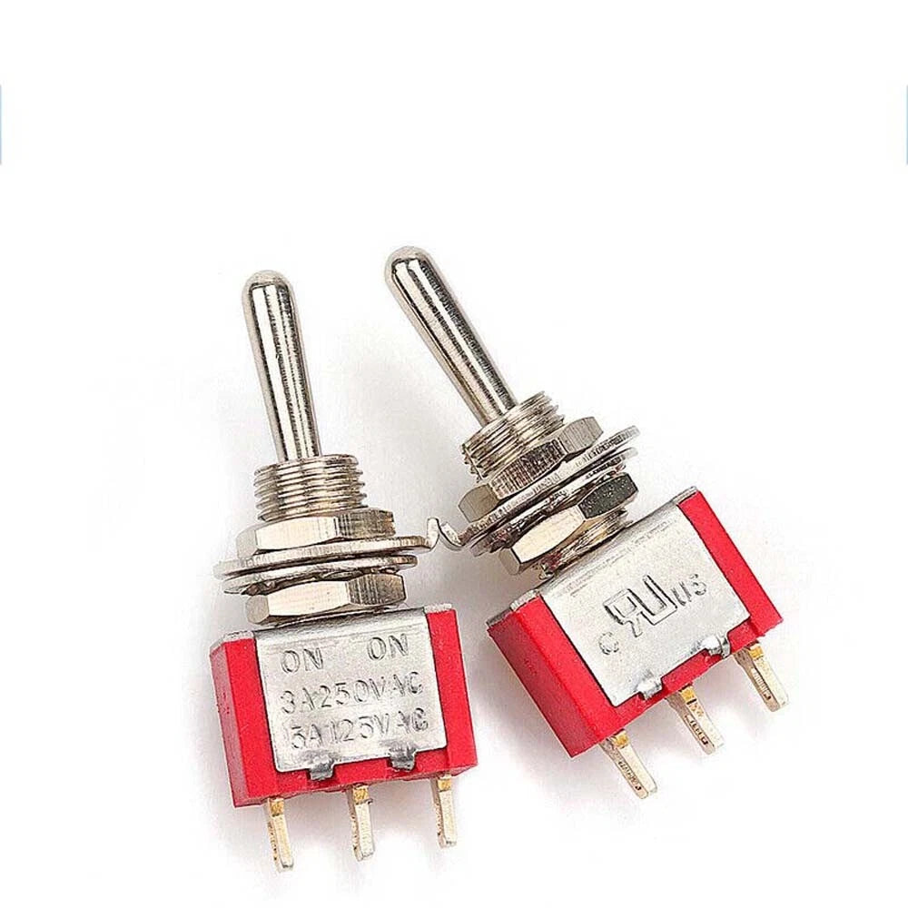 MTS PS Series Mini Toggle Switch — 3/6/9/12 Pin, 2-Way & 3-Way, Latching & Self-Resetting