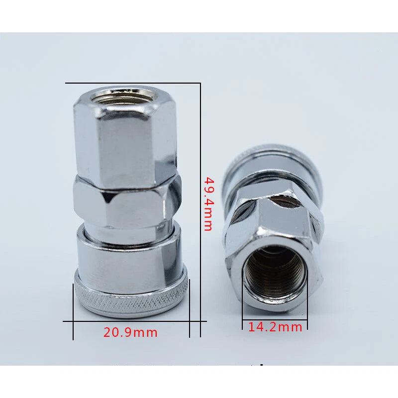 Air Line Hose Coupler Quick Release Female Male Fitting Connector Set Compressor