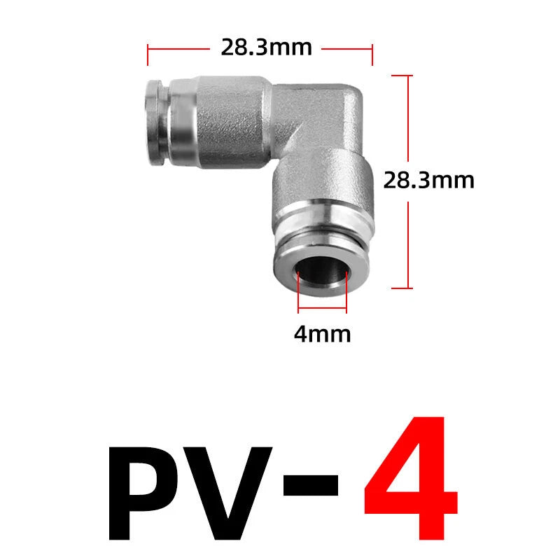 Pneumatic Push-In Elbow Fittings — Equal & Reducing Elbow Connectors for Air & Water Hose