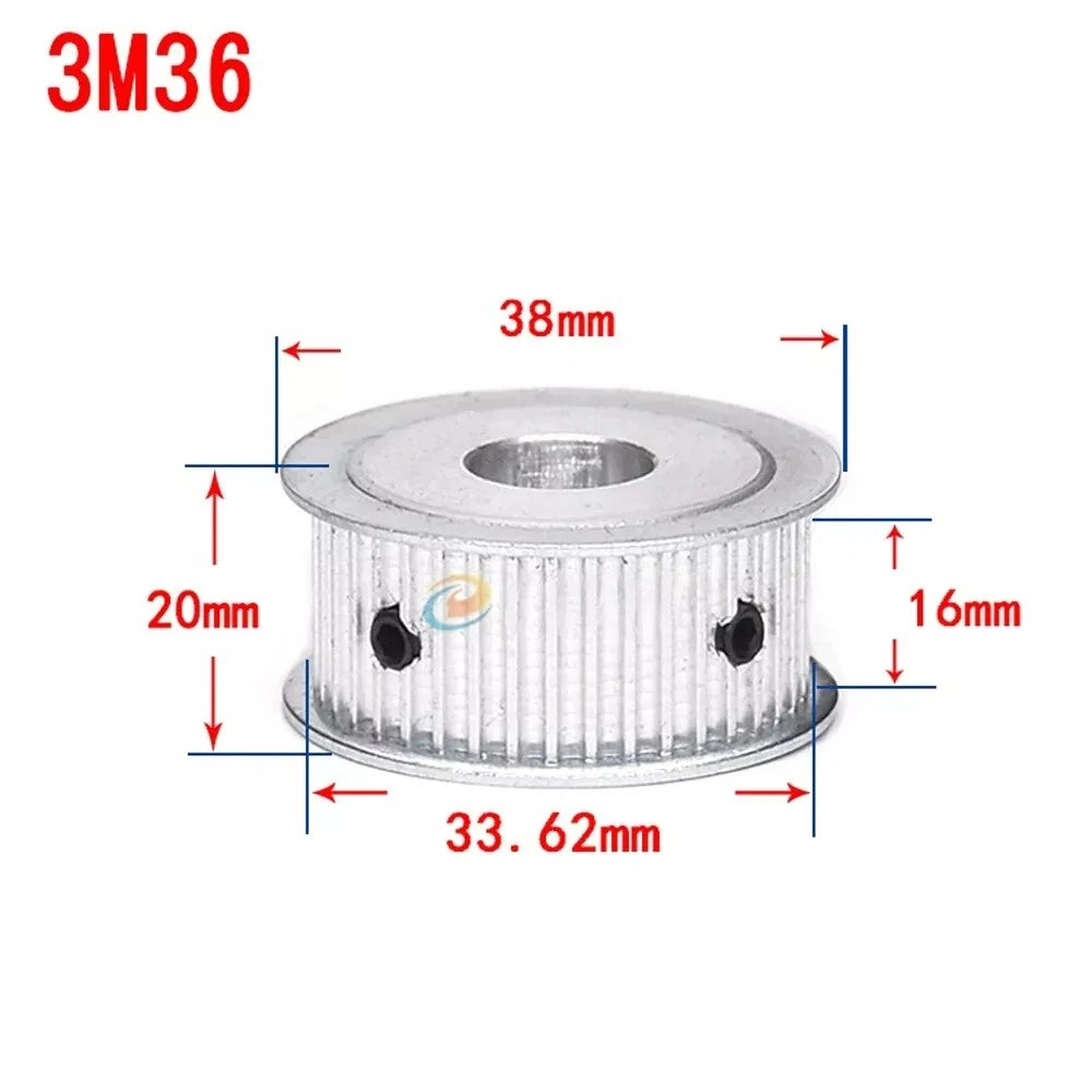 HTD 3M Timing Belt Pulley, for 15mm Wide, Bore 4-25mm, 12-120T, CNC, 3D Printer