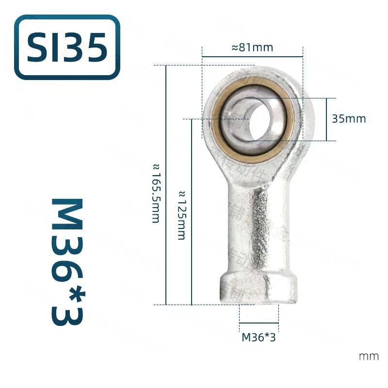 SI Female Series Rod End Bearings M3 M4 M5 M6 M8 M10 - M30 Right-Left Thread