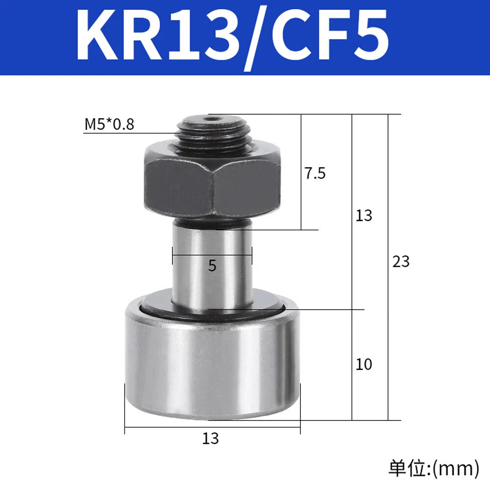 CF3-CF30-KR10-KR90 Bearing Steel Cam Follower Bolt-type Needle Roller Bearings