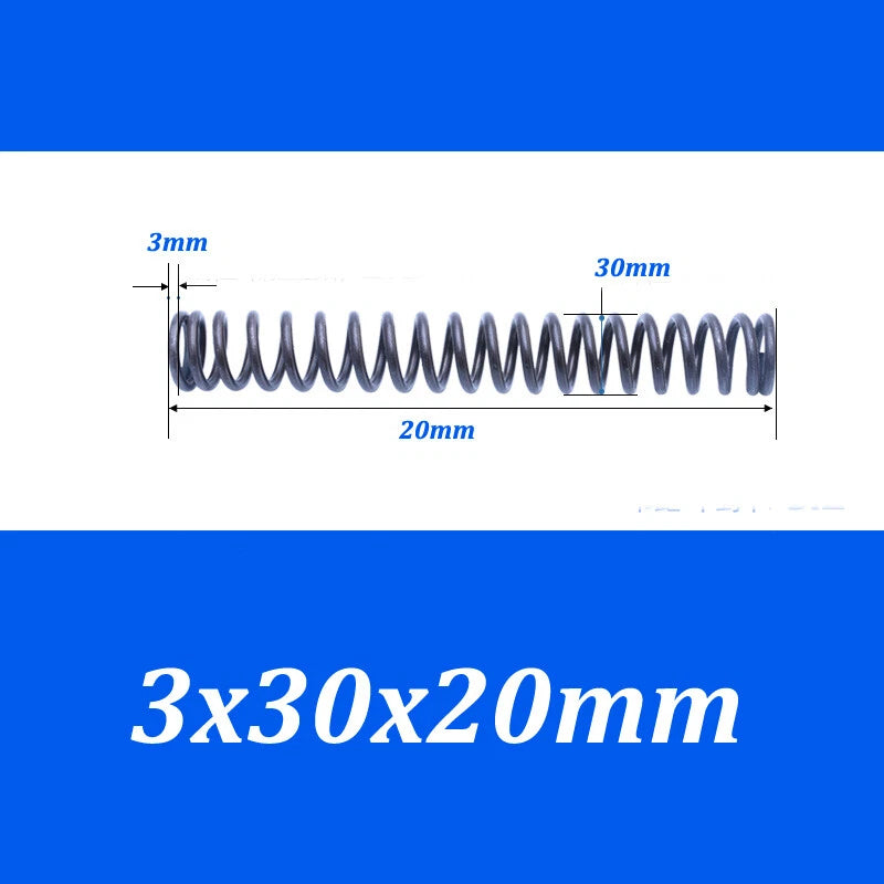 Compression Spring 30-40mm Diameter & 20-100mm Length Pressure Big 3mm Wire Dia
