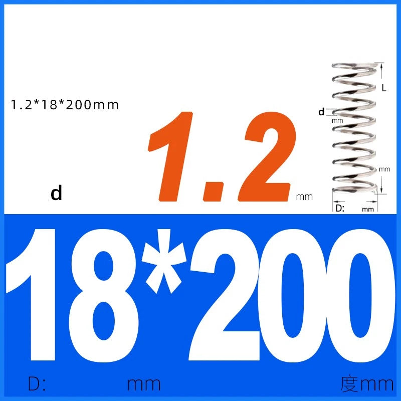 Compression Spring 1.2mm Wire Dia 14mm - 20mm OD Small Pressure Springs