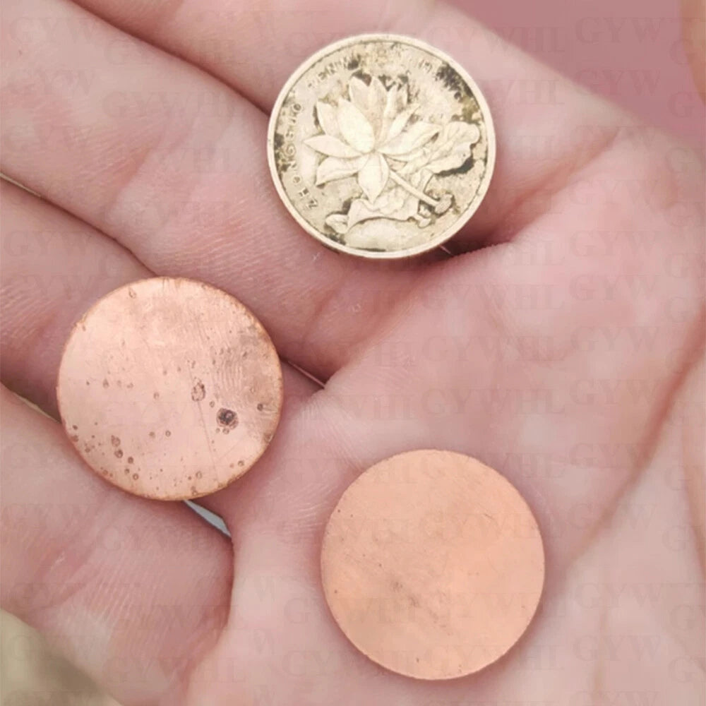 T2 Solid Pure Round Copper Sheet Flat Round Copper Disc Blank Round Metal Sheet