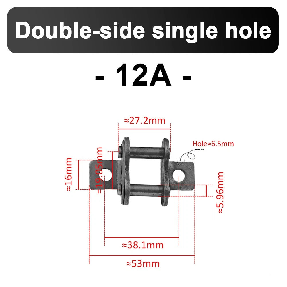 08B 10A 12A 16A Carbon steel Roller Chain Joint Drive Chain Link with Bent Ear