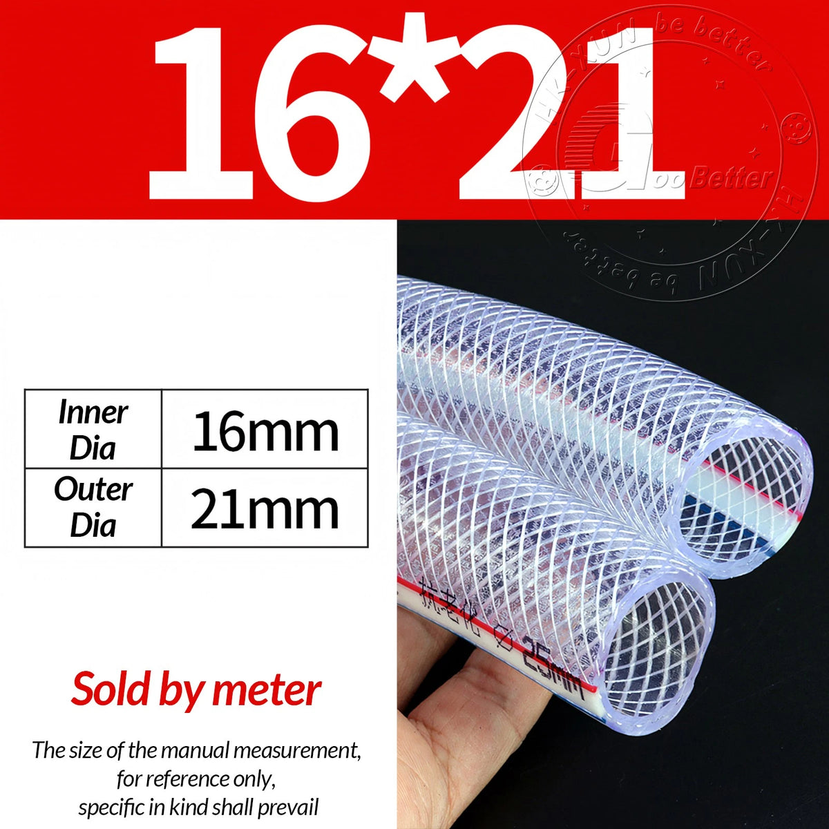 PVC Flexible Braided Tubing — Fish Pond, Hydroponics & Garden Water Hose