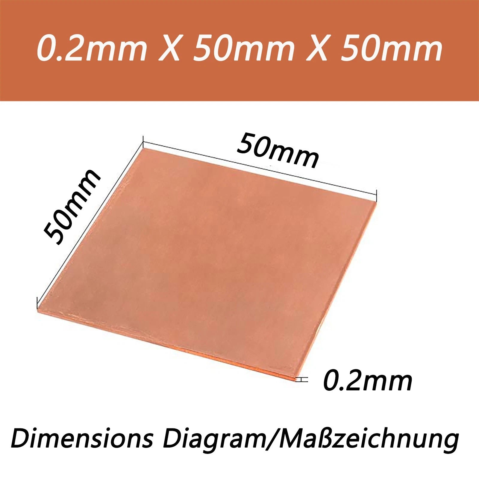 Copper Sheet Copper Plate T2 99.9% Cu 0.2mm 0.3mm 0.5mm 0.6mm 0.8mm 1mm Thick