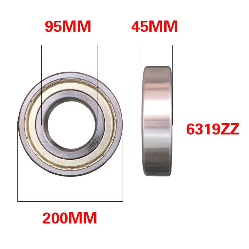 Deep Groove Ball Bearings 6300 ZZ - 6320 ZZ Bearing Steel I.D 10mm 12mm - 100mm