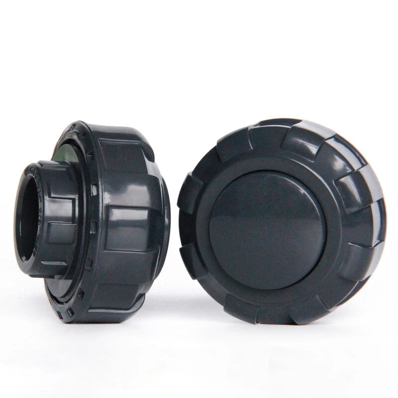 UPVC PVC Pipe Fittings Tee Straight Cap Elbow Plumbing Couping ID 20-110mm Grey