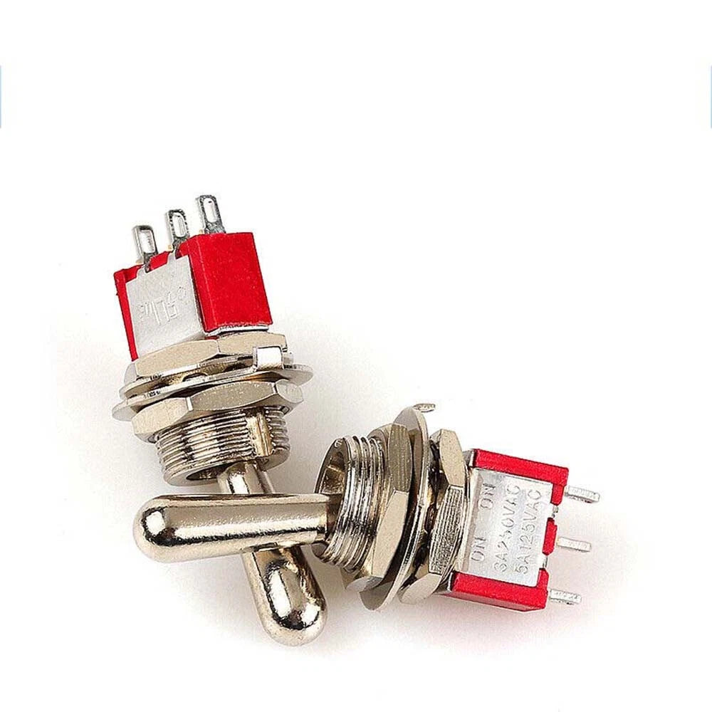 MTS PS Series Mini Toggle Switch — 3/6/9/12 Pin, 2-Way & 3-Way, Latching & Self-Resetting