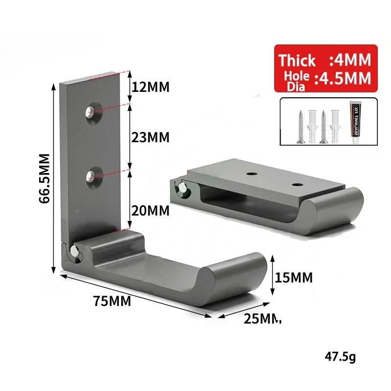 Folding Wall Hooks Aluminum Alloy Foldable Design Wall Mounted Coat Clothes Hook